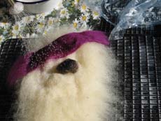 Seite mit Muster anfeuchten